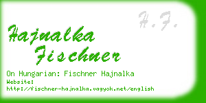 hajnalka fischner business card